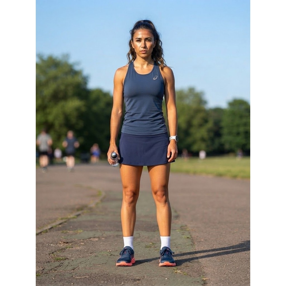 Title Nine Athletic Skort Womens Medium Navy Blue Excellent Activewear Skirt